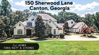 Unique 2-home estate property on 7 acres- 150 Sherwood Ln Canton Georgia