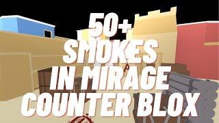 50+ SMOKES/NADES IN MIRAGE COUNTER BLOX (Tutorial)