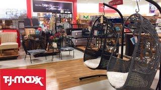 TJ MAXX FURNITURE CHAIRS TABLES SPRING HOME DECOR SHOP WITH ME SHOPPING STORE WALK THROUGH 4K