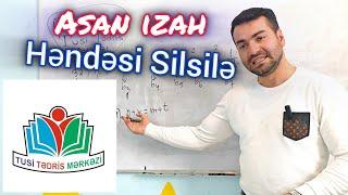  Həndəsi silsilə asan dərs izahı #riyaziyyat