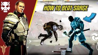 Shadow Fight 3 HOW TO BEAT SARGE | CHAPTER one final boss