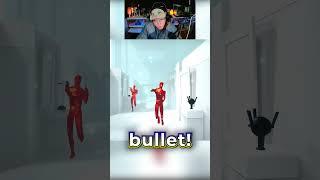 Bay Cuts A Bullet First Time In Superhot! #shorts #superhot #gaming