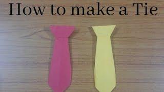 How to make a origami paper Tie || CRAFT MENTOR