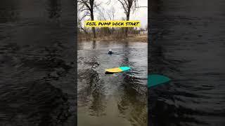 Pump Foil dock start / Памп Фоіл док старт навчання Київ #foiling #гідрофоіл #wakefoil #pumpfoil