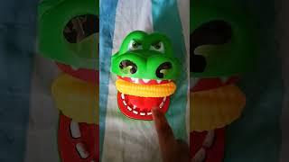 Crocky eats corn toy #funtime #shorts #asmr