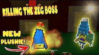 *KILLING* THE ZEG BOSS!! NEW PLUSHIE? Build a boat for Treasure ROBLOX