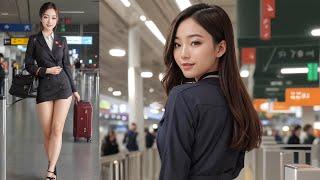 [AI Art] Visit on Korean airport/ AI Lookbook