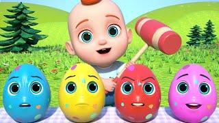 Surprise Eggs Kids Songs | Old MacDonald Had A Farm | Wheels On The Bus + More Nursery Rhymes