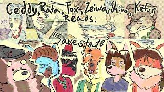 Ceddy, Rata, Fox, Zeiwa, Shiro, and Kefir Reads Comics - Savestate