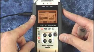 Zoom H4n Tutorial Review recording a track with a tuner and setting levels