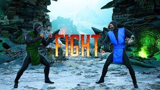 Mortal Kombat 1 - Reptile and Subzero MK 1995 Movie Skins Gameplay