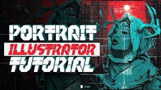 Adobe Illustrator | Vector Portrait Illustration Process Walkthrough