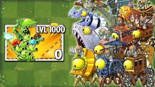 Every PEASHOOTERS Level 1 VS All Zombots - Who Will Win? - PvZ 2 Zomboss Battlez