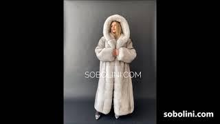 The most beautiful fur coat is a polar fox fur coat, long, with a hood! your orders are the most bea