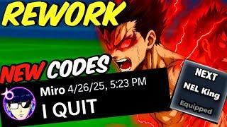 KING REWORK MADE PLAYERS QUIT! NEW CODES & KING UPDATE | Blue Lock Rivals