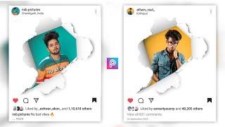 Instagram 3D Paper Tron Photo Editing in Picsart | Picsart 3D Instagram Viral Photo Editing Tutorial