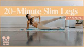 20-MIN SLIM LEGS AT HOME WORKOUT (Lean Legs | No Equipment!)