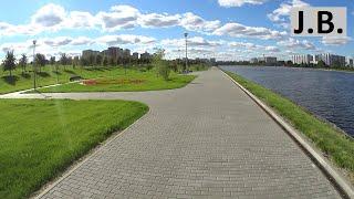 Cycling in Moscow Brateevo Park, 1 sep.2016