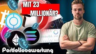 Krypto-Millionär mit 23? | aus Fehlern gelernt? | Portfoliobewertungen