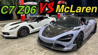 1XXX+hp c7 Z06 vs ???hp McLaren | Streets of Mexico