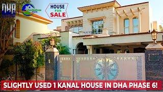 Slightly Used 1 Kanal House for Sale in DHA Phase 6 – 5 Beds, Prime Location, Only 850 Lac!