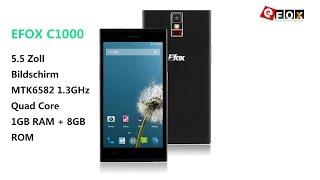 Offizielles Video:EFOX C1000 MTK6582  Android 4.4.2 5.5 Zoll QHD Bildschirm 3G Smartphone