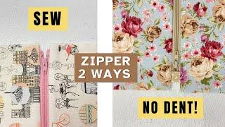 Secret Reveal! I tried these 2 ways to sew the zipper on the pouch. The result was amazing.