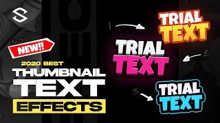 BEST TEXT EFFECTS for YouTube Thumbnails (FREE PSD)