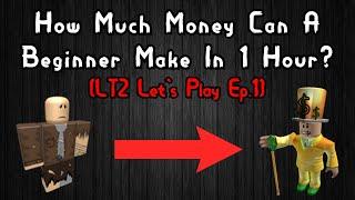 How Much Money Can a Beginner Make in 1 Hour? (Lumber Tycoon 2 Let's Play Ep. 1)