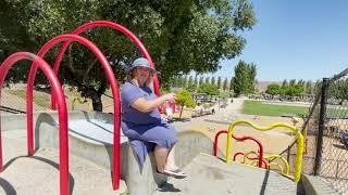 Lisa Guerin Exploring Community Park in Benicia, CA