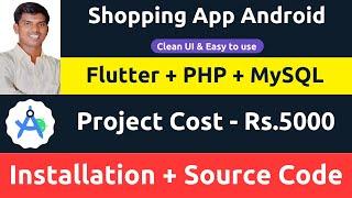 Online Shopping Android Application (eCommerce) Flutter + PHP + MySQL with Admin Panel