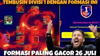 Laga divisi aldric nampang pakai formasi unik dan langka di efootball 2023