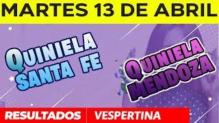 Resultados Quinielas Vespertinas de Santa Fe y Mendoza Martes 13 de Abril