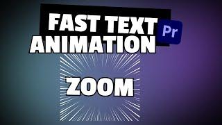 How to Create ZOOM Text Animation in Premiere Pro [2024]