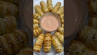 #крабовые палочки в слоеном тесте