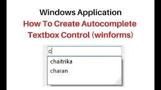 autocomplete textbox c# 4.6 windows forms from database