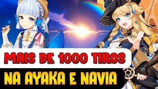 DEI MAIS DE 1000 TIROS NO BANNER DA AYAKA E DA NAVIA - GENSHIN IMPACT