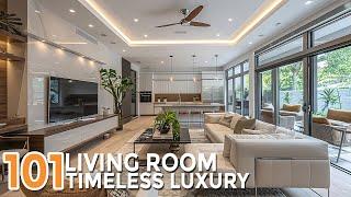 101 Timeless Modern Luxury Living Rooms with Sleek Clean Lines Design