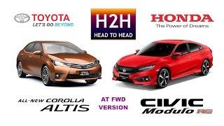 H2H #81 Honda CIVIC vs Toyota COROLLA ALTIS