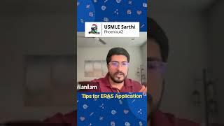 ERAS Application Tips for  IMGs | USMLE | Residency Match