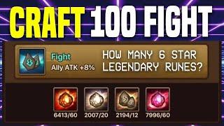 Крафт 100+ РУН Боевого ДУХА для Гидры Р5  Summoners War 