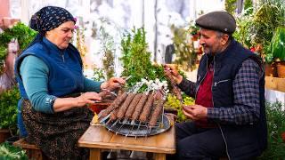  Traditional Azerbaijani Lula Kebab: Outdoor Cooking 