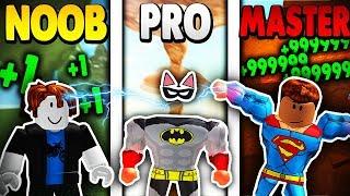 NOOB vs PRO vs MASTER *INSANE* | Super Power Training Simulator