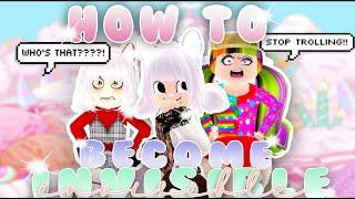  How To Become Invisible or How To Create an Invisible Person In Royale High!