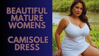 Natural Older Womens Wear A Camisole Dress