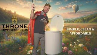 The THRONE composting toilet - simple, clean and affordable off-grid toilet!