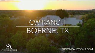 CW Ranch For Sale by Auction Sept 1st – Boerne, Texas