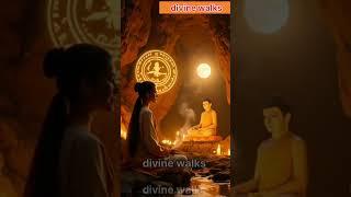 Mystic Buddha Cave Meditation | Enlightened Monk Woman | 8K Spiritual AI Art"---