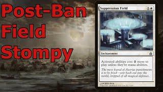 NO FUN FOR YOU!  Suppression Field Stompy (Mono White Stompy- Legacy MTG)