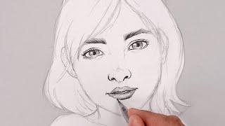 Learn to Draw Beautiful Portraits EASY | Sketch Tutorial